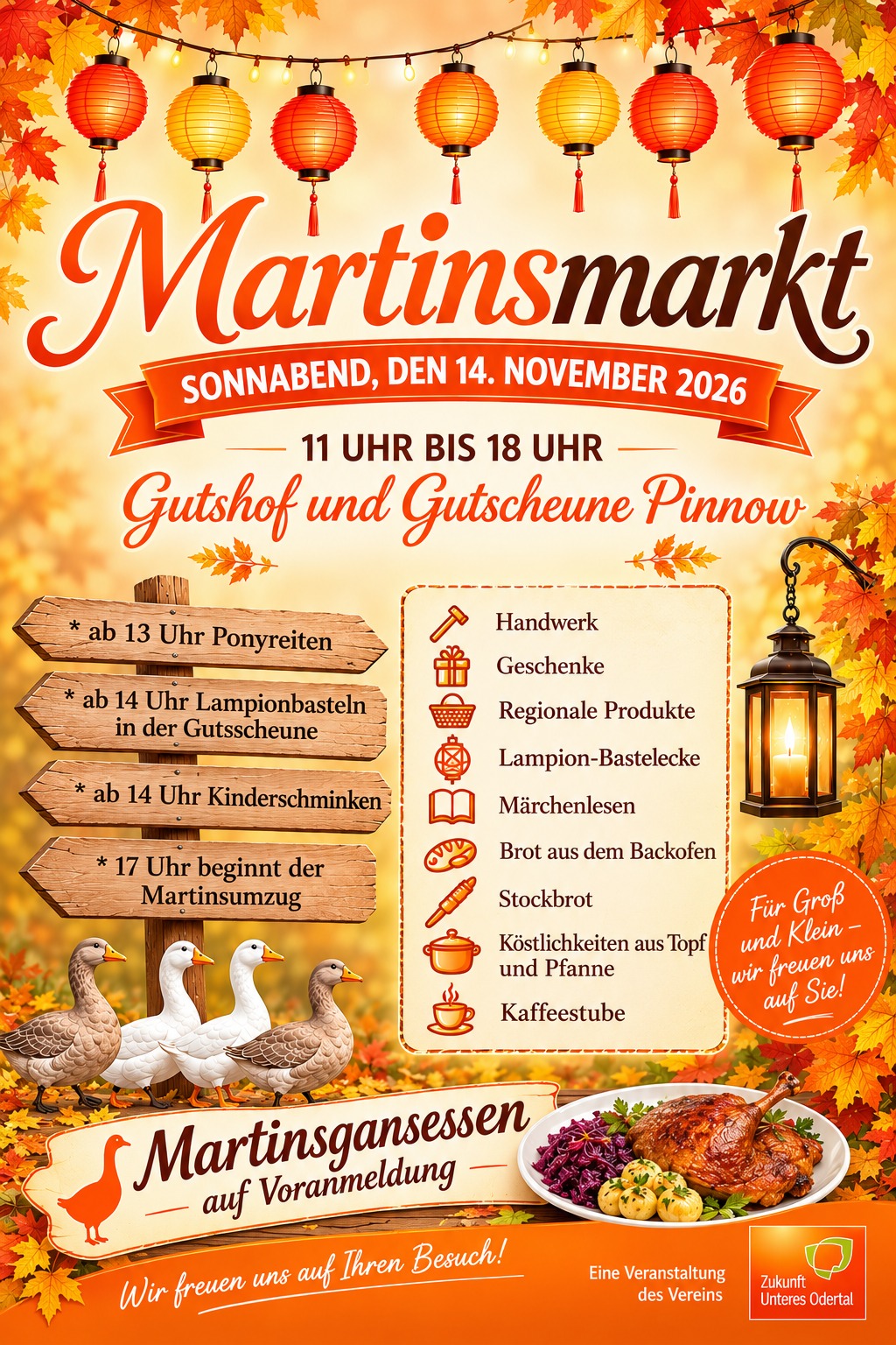 Plakat vom Martinsmarkt 2026